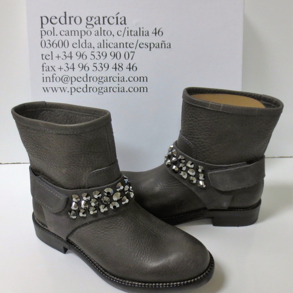 PEDRO GARCIA Kian Brown Biker Boots 37 NEW $925